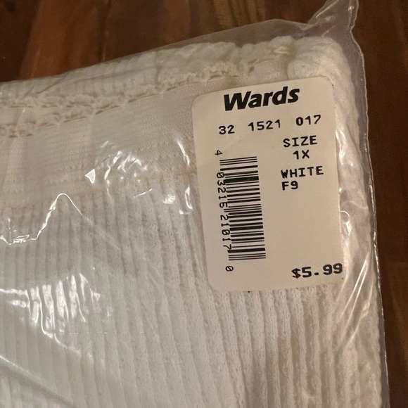 Montgomery Ward Thermal Wear Bottom White Pants Womens NWT Longjohns 1X Vintage - Picture 2 of 9